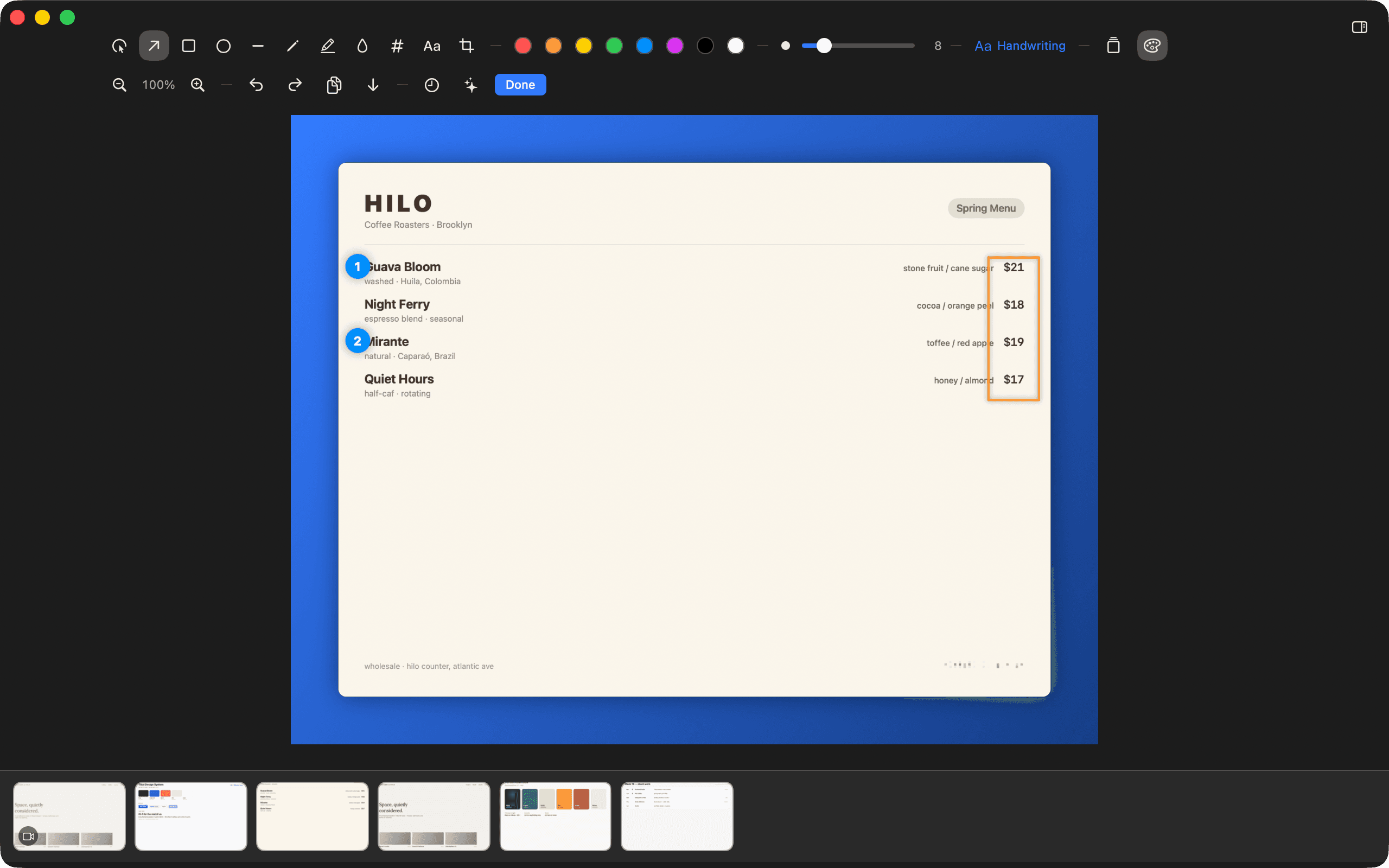 Snapshot — Counters, highlights and irreversible blur